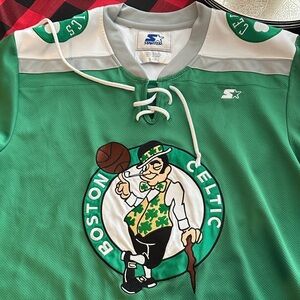 STARTER Boston Celtics Green Hockey Jersey